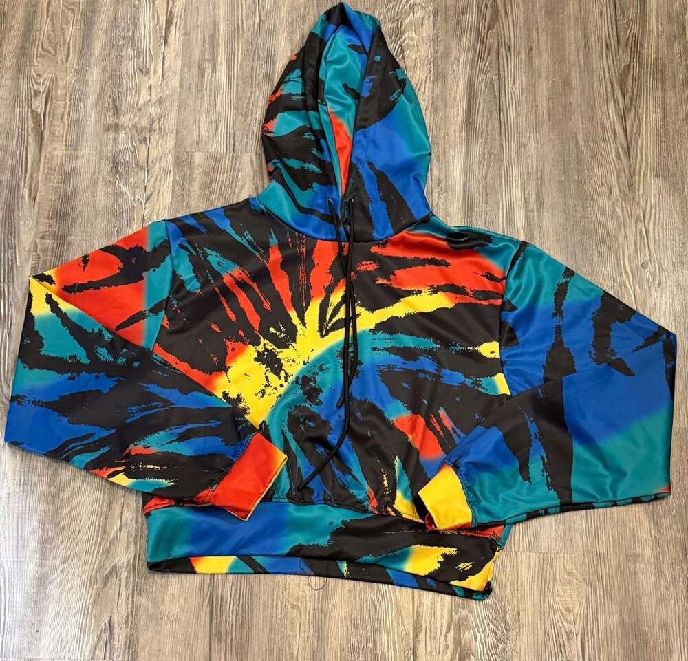 Magnolia Hoodie Size L Multicolor Graphic Abstract Pullover